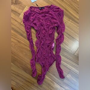 Zara lace, bodysuit, size small NWT